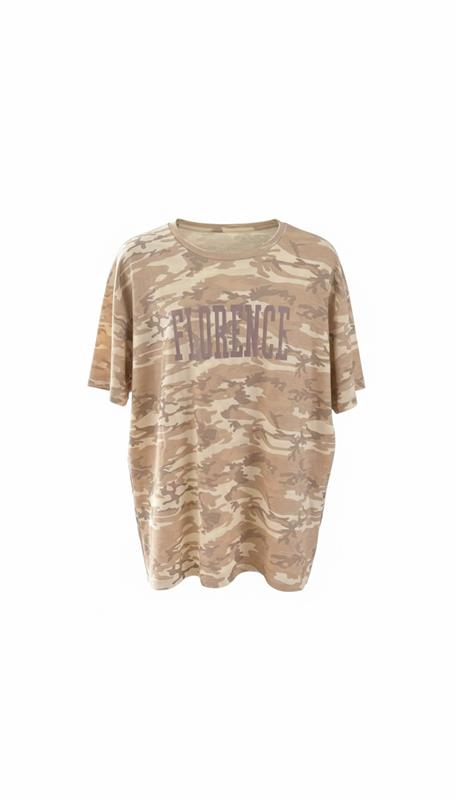 Natural Camo Game Day Tee - back view, neutral camo tailgate shirt | Bleacher Babe