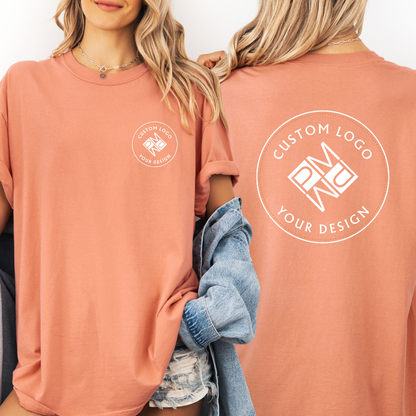 Custom Logo T Shirt | Comfort Colors Garment-Dyed Unisex Tee