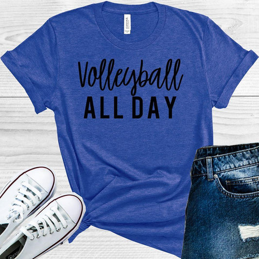 Volleyball All Day -- Graphic Tee