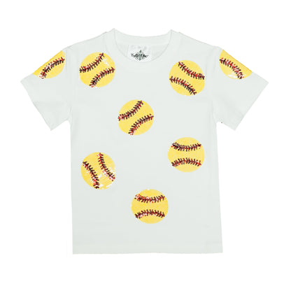 Softball Sequin Graphic Shirt