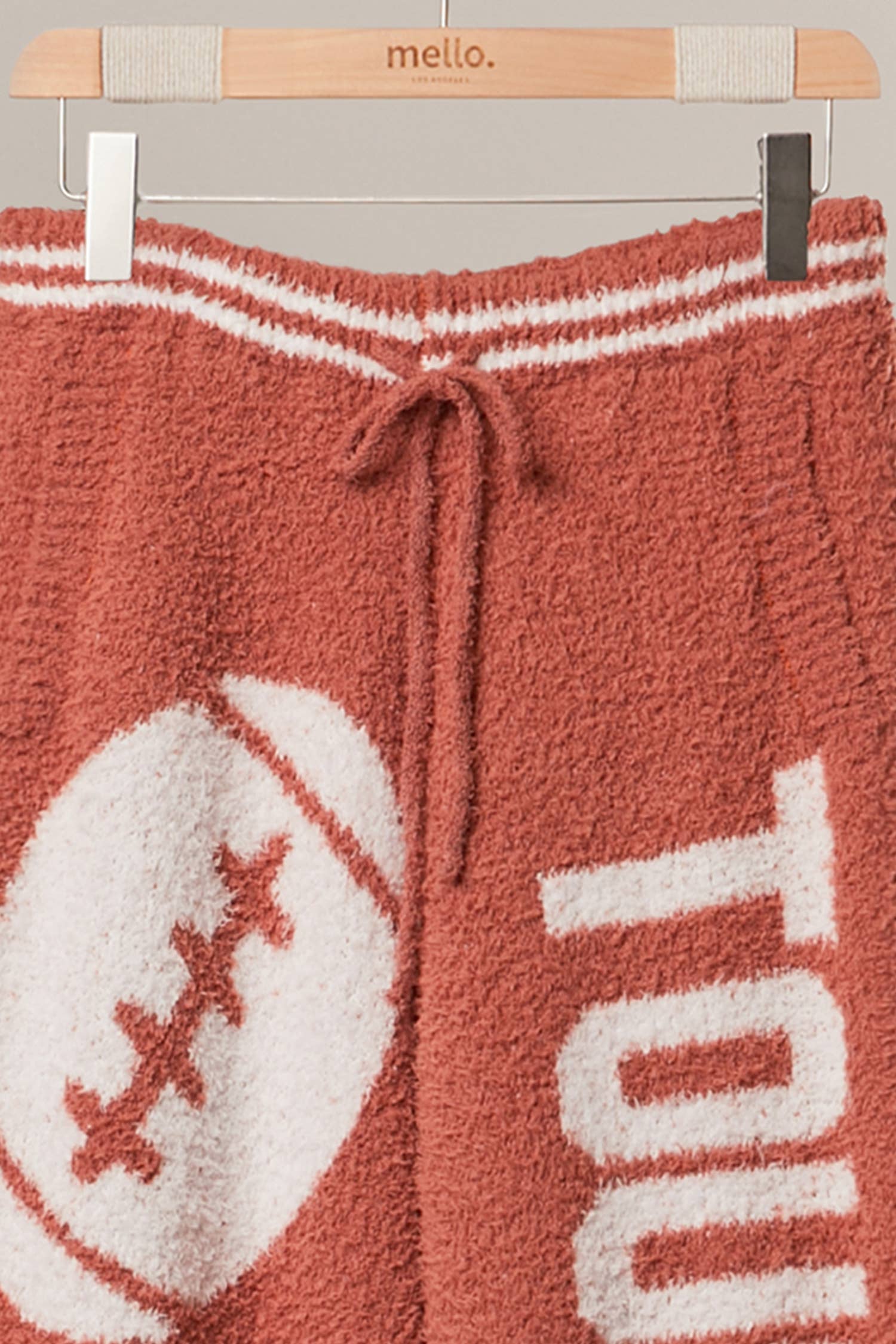 Game Day FootBall Cozy Knit Pants - detail view | Bleacher Babe