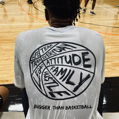 Bigger Than Basketball -- Graphic Tee | White
