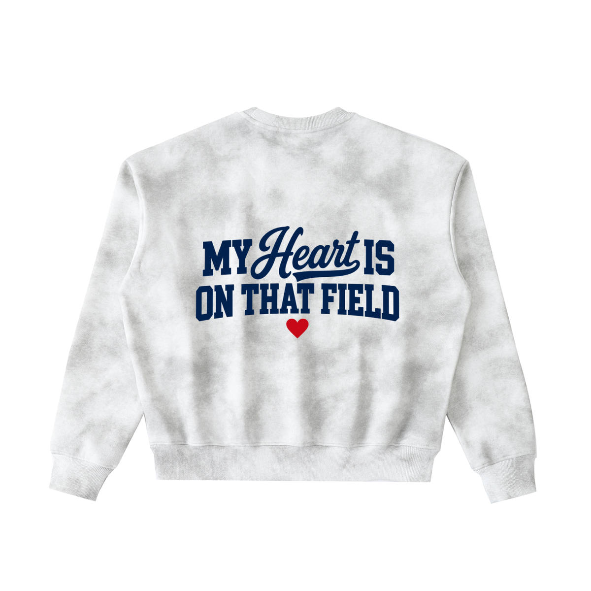My Heart Is on That Field Cloud Wash Crewneck Sweatshirt