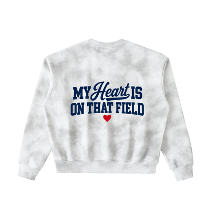 My Heart Is on That Field Cloud Wash Crewneck Sweatshirt