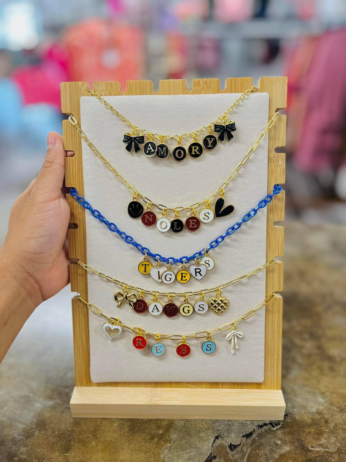 Game Day Trendy Custom Charm Necklaces 