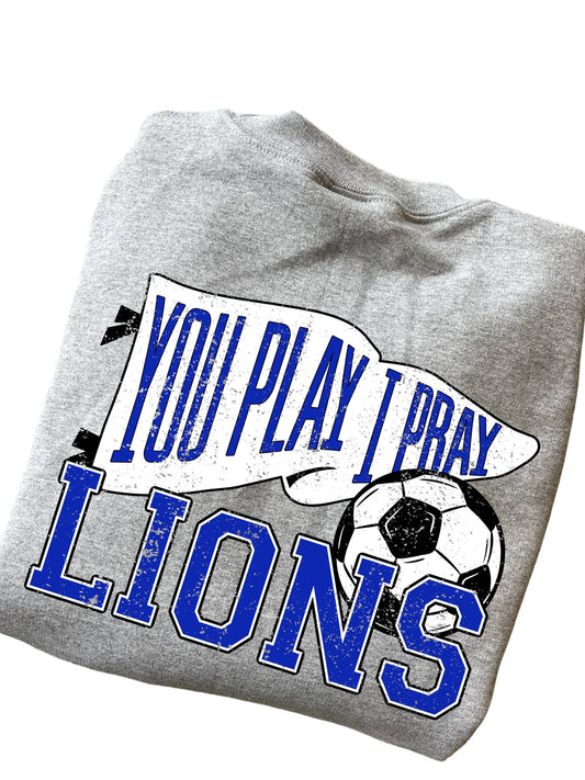 Florence NJ Custom Soccer Crewneck Sweatshirt, White