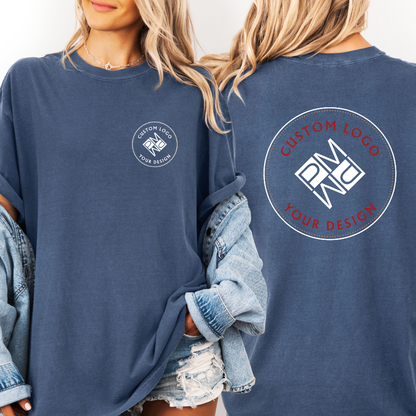 Custom Logo T Shirt | Comfort Colors Garment-Dyed Unisex Tee