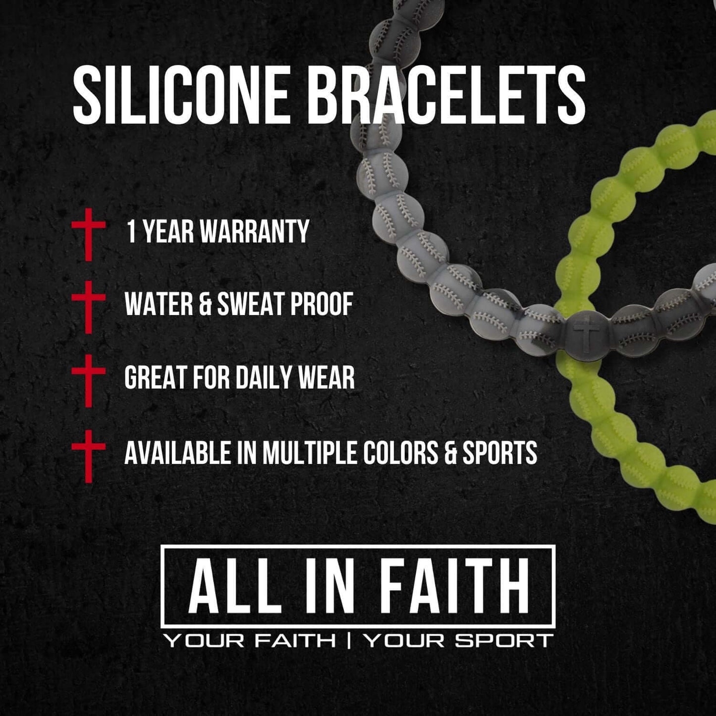 Power Band Football Bracelet