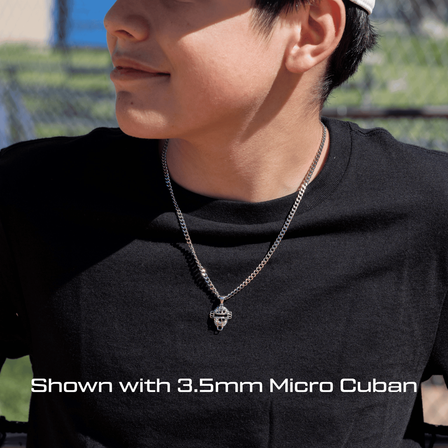 Baseball Catchers Mask Necklace (Youth)