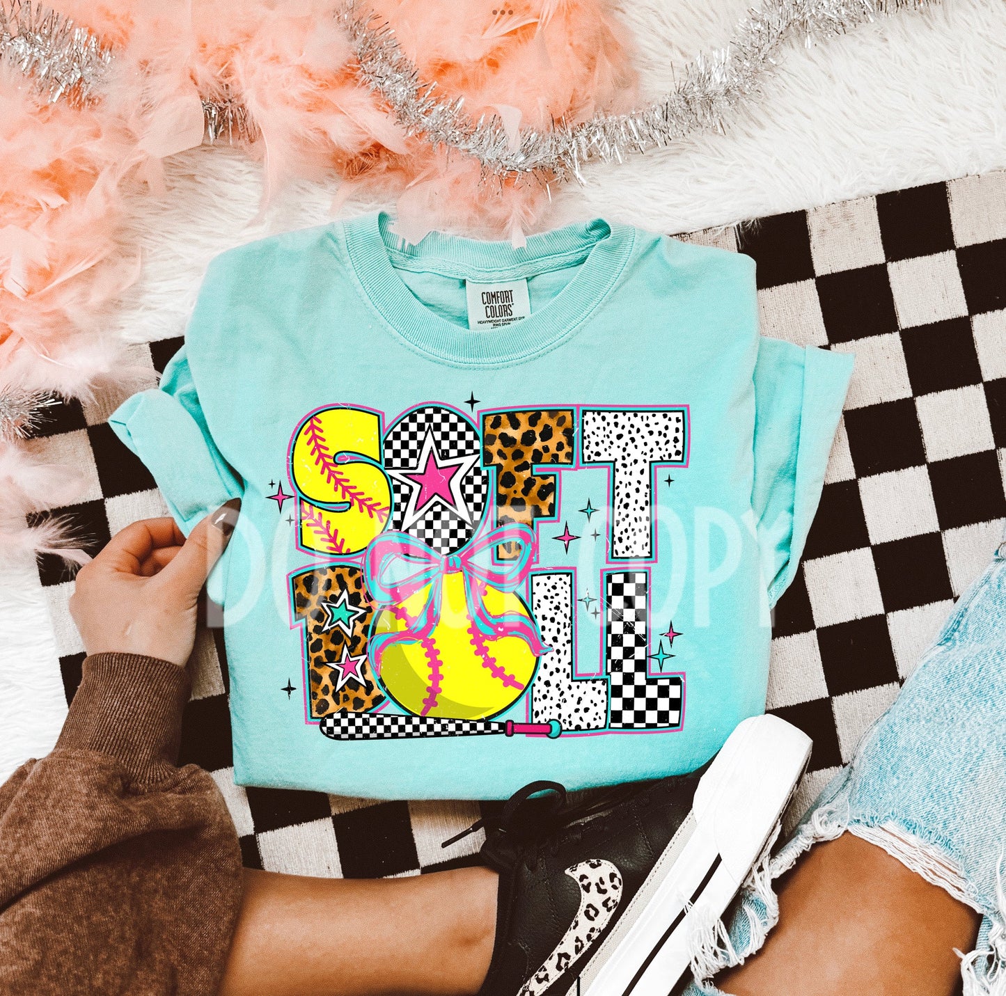 Preppy Softball -- Graphic Tee