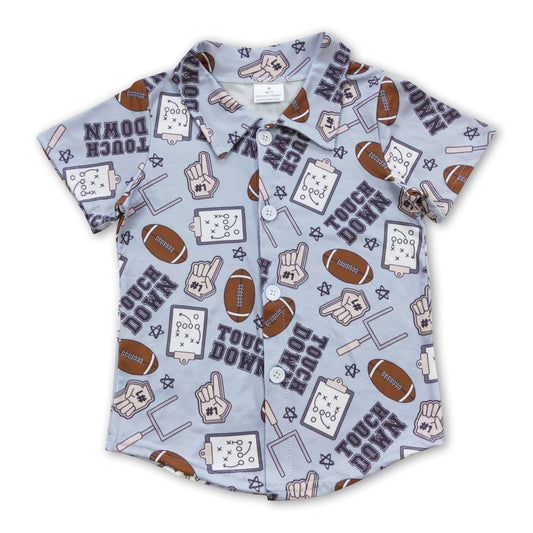 Touchdown Football -- Boys Button-Up Shirt