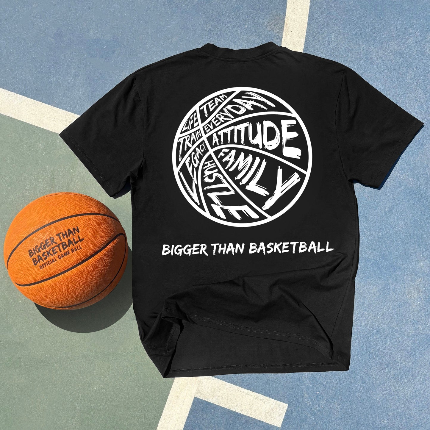 Bigger Than Basketball -- Graphic Tee | Black
