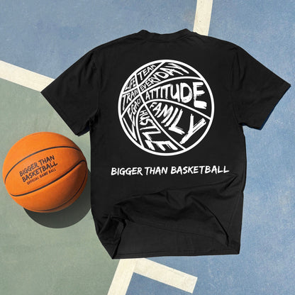 Bigger Than Basketball -- Graphic Tee | Black