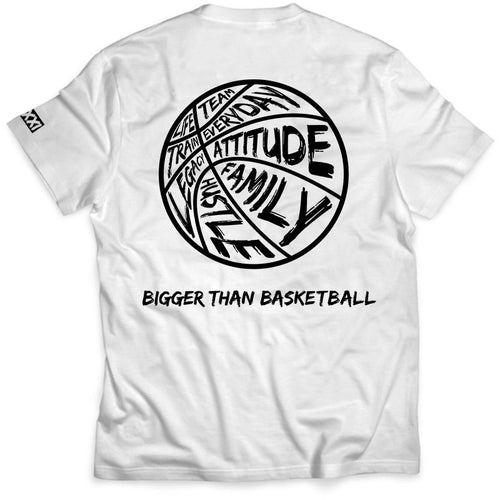 Bigger Than Basketball -- Graphic Tee | White