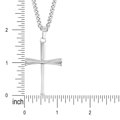 3.0 Baseball Bat Cross Necklace