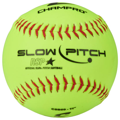 11" SLOW PITCH PRACTICE SOFTBALL