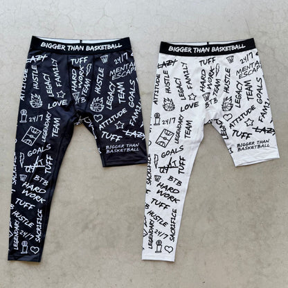 Emotions -- Single-Leg Compression Tights (Right) | Black