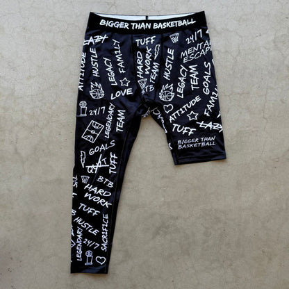 Emotions -- Single-Leg Compression Tights (Right) | Black
