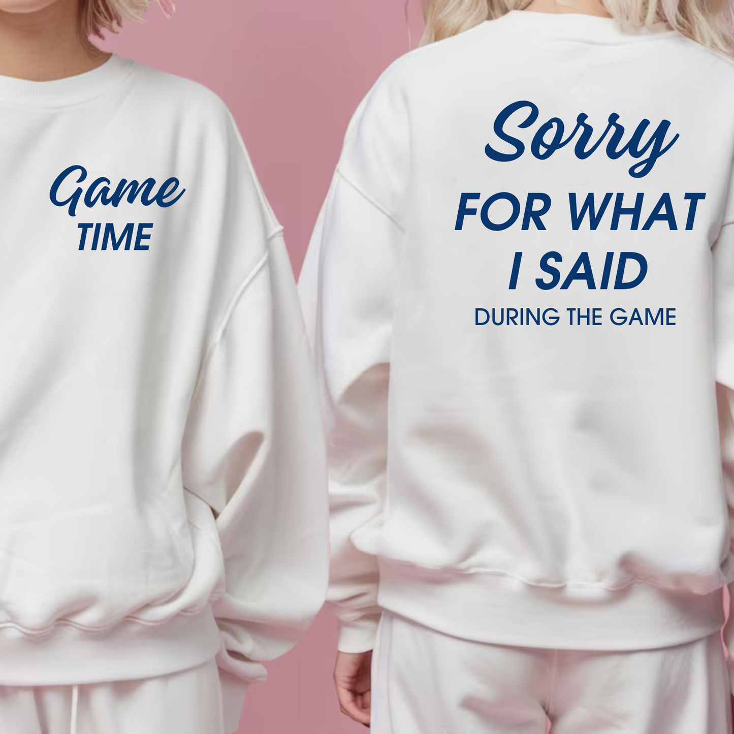 Sorry for What I Said on Game Day -- Crewneck Sweatshirt