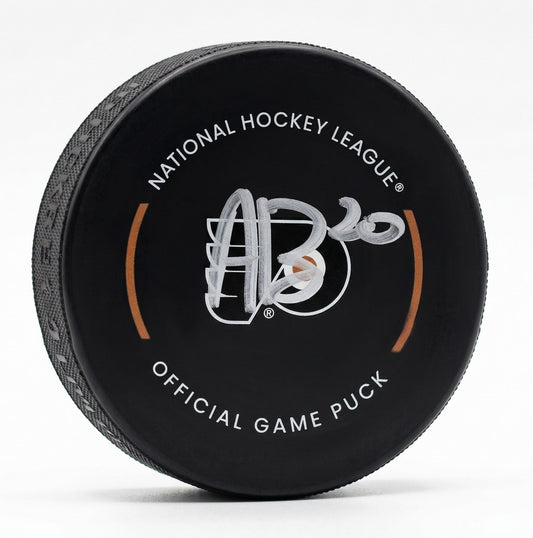 Alex Bump Philadelphia Flyers Autographed Game Model Hockey Puck