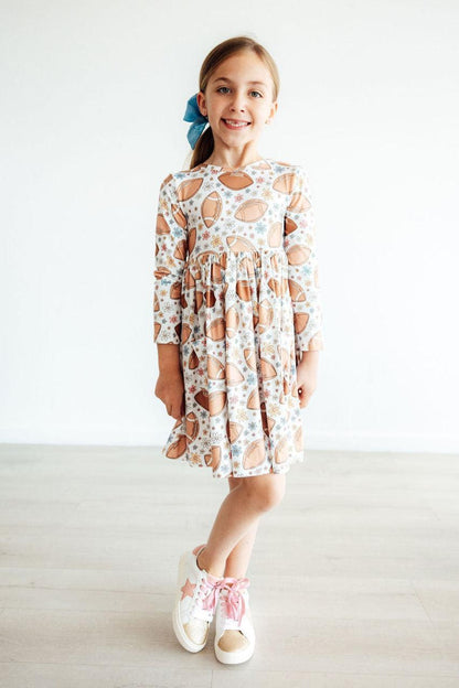Football Friday -- Girls L/S Pocket Twirl Dress