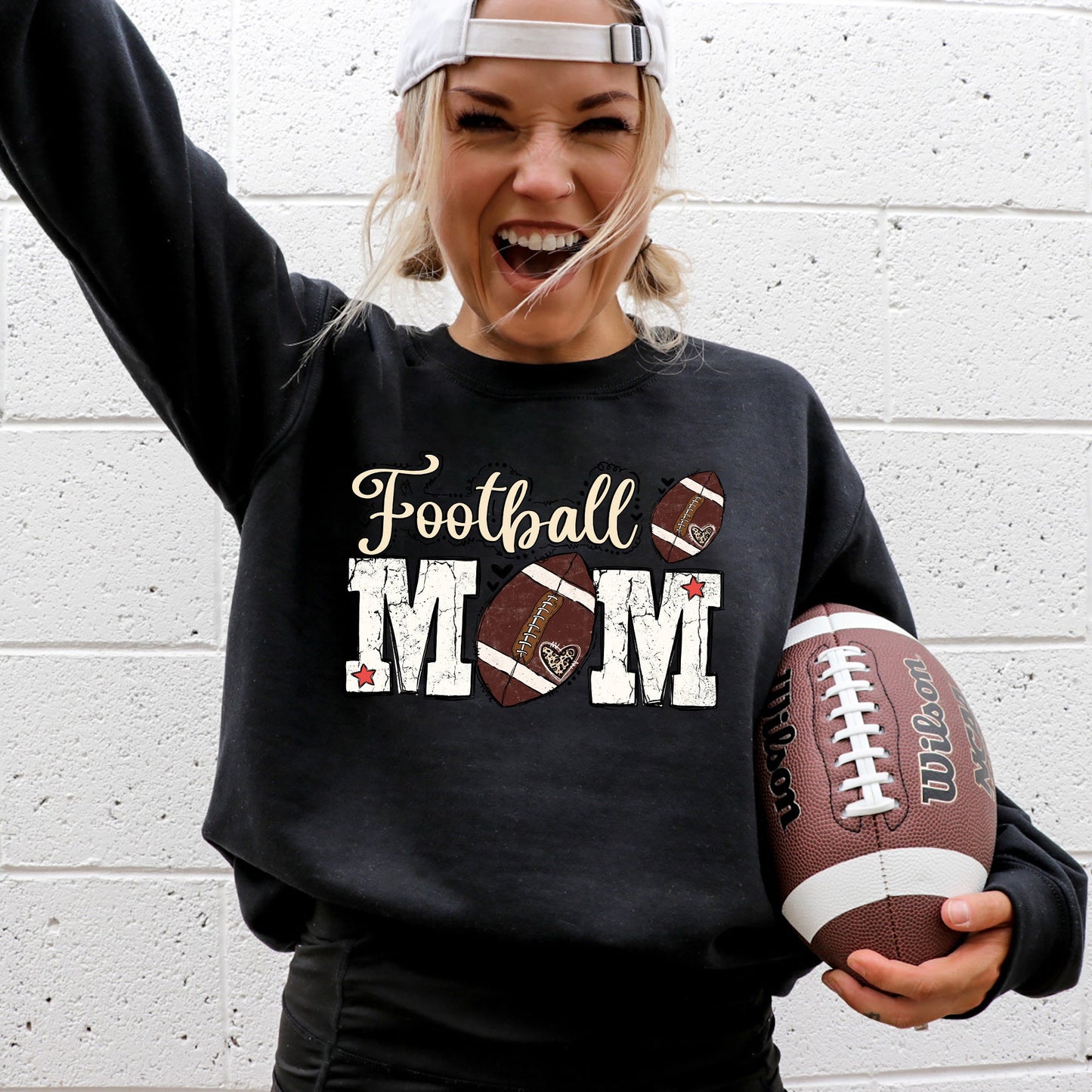 Football Mom Tailgate Sweatshirt -- Touchdown Gameday Style