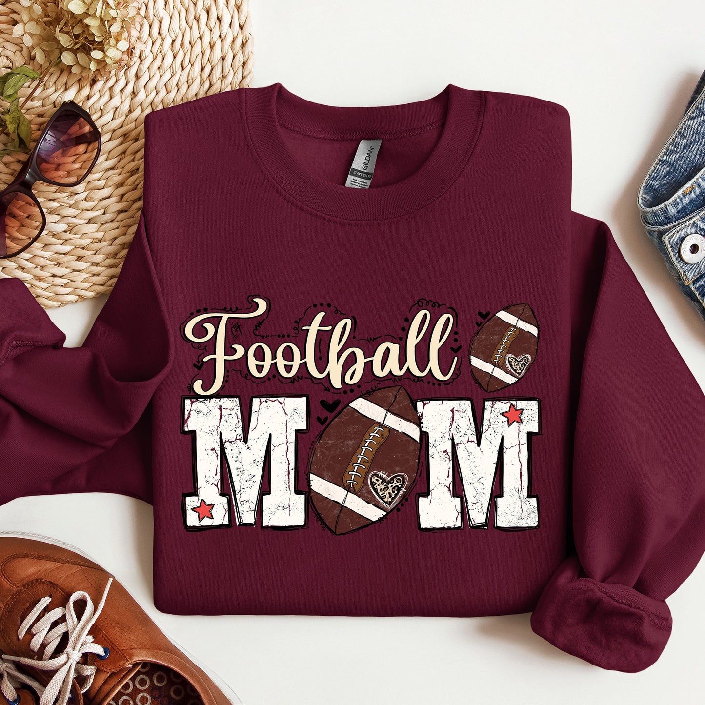 Football Mom Tailgate Sweatshirt -- Touchdown Gameday Style