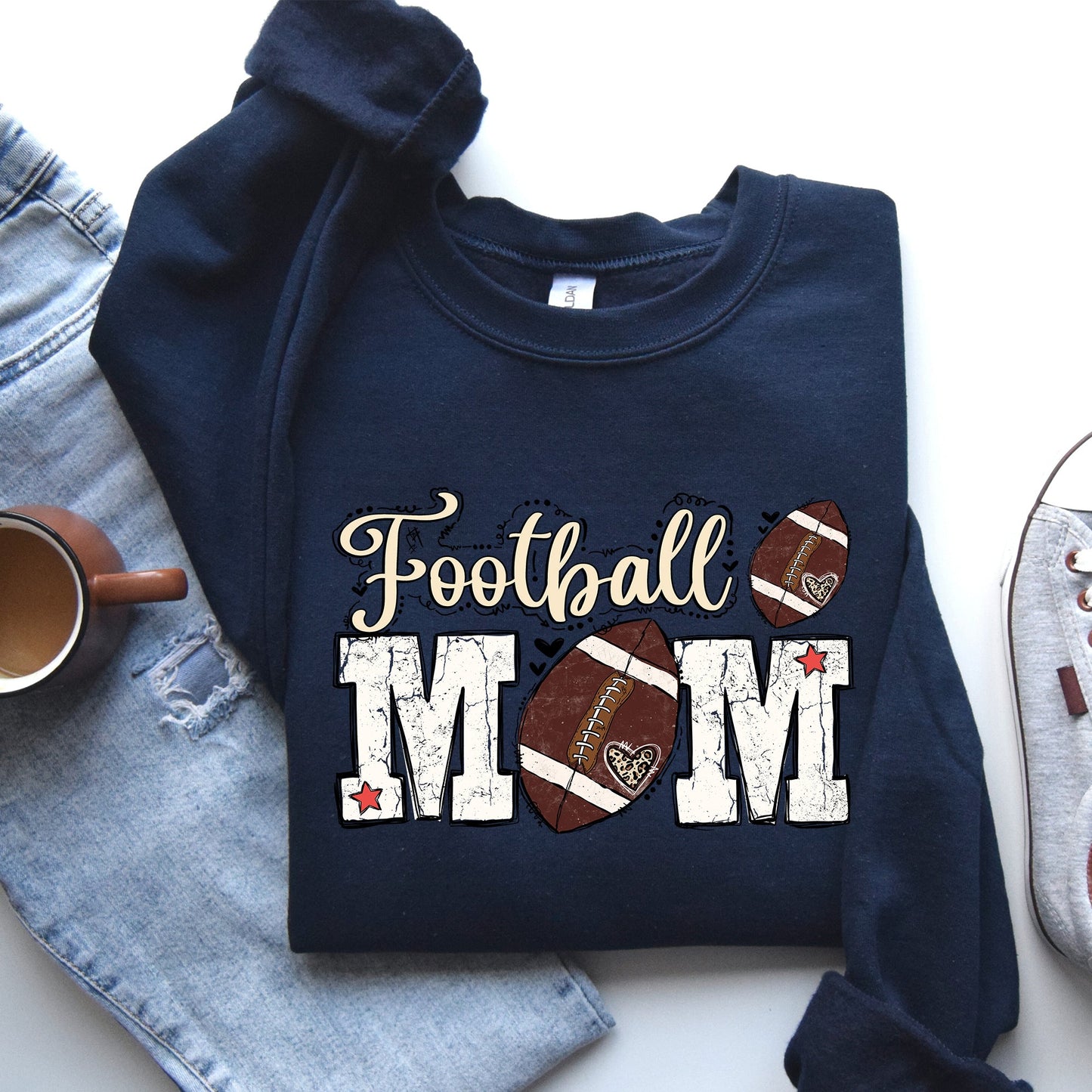 Football Mom Tailgate Sweatshirt -- Touchdown Gameday Style