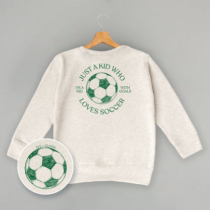 Just A Kid Who Loves Soccer (Kids Back Print)