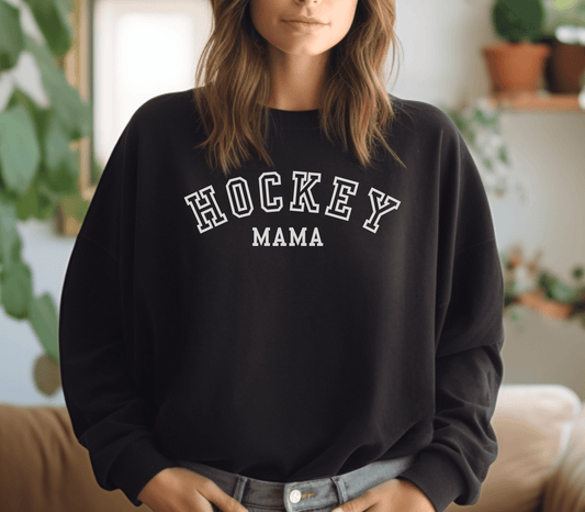 Hockey Mama -- Crewneck Sweatshirt