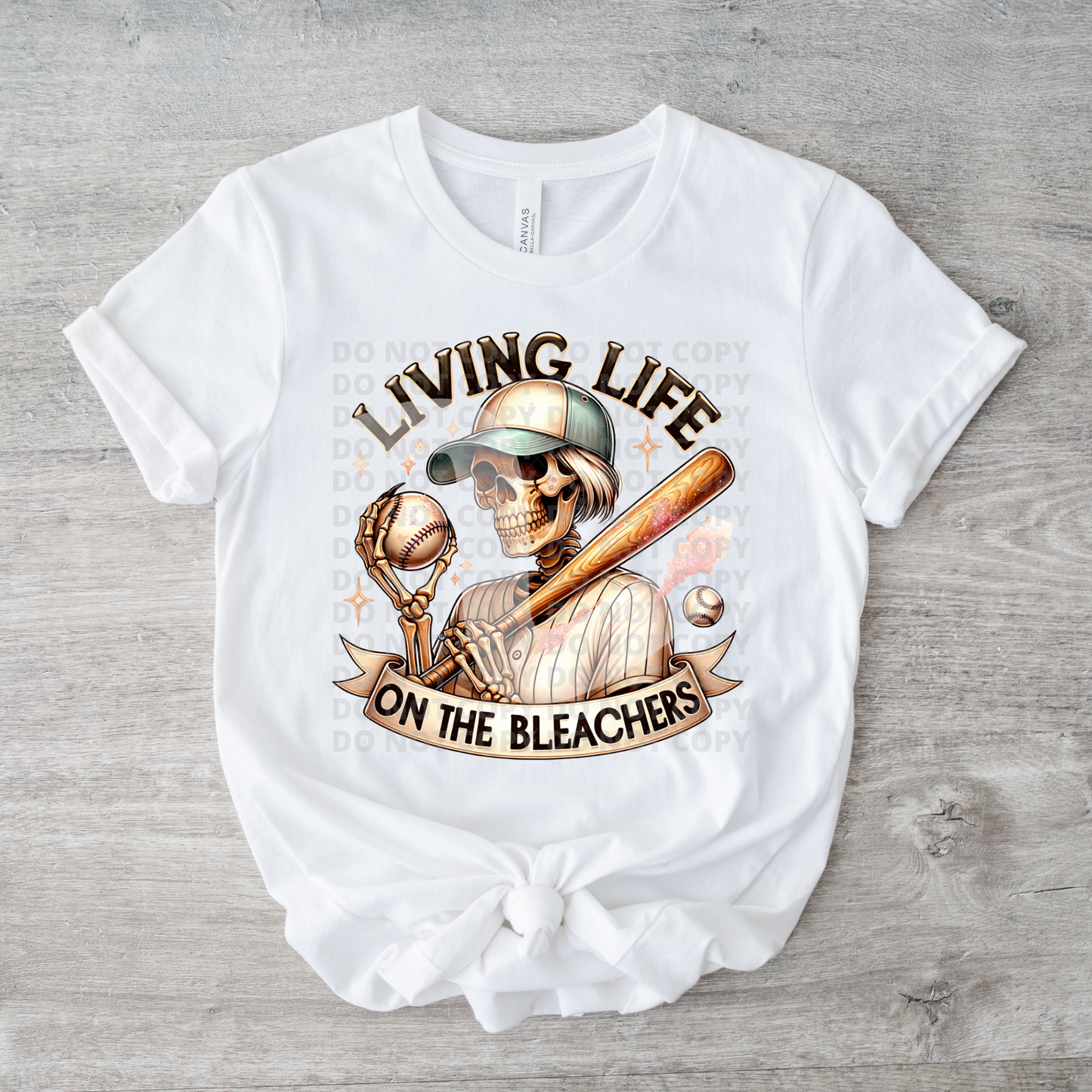 Livin Life on the Bleachers -- Sports Fan Graphic Tee