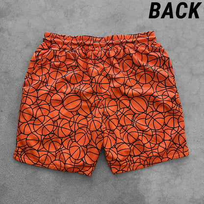 Basketball Pattern -- Shorts | Orange