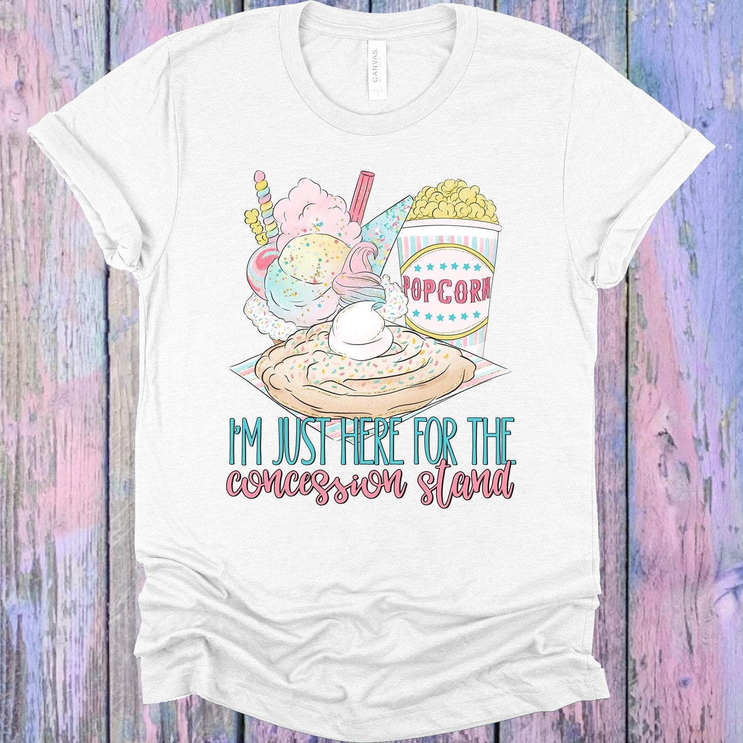 Just Here for the Concession Stand -- Funny Sports Tee