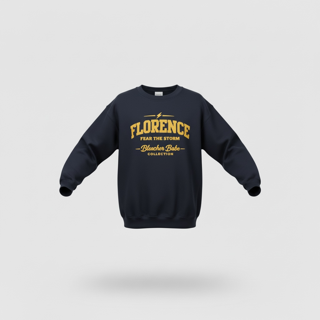 Fear The Storm- Florence Sweatshirt - back view | Bleacher Babe