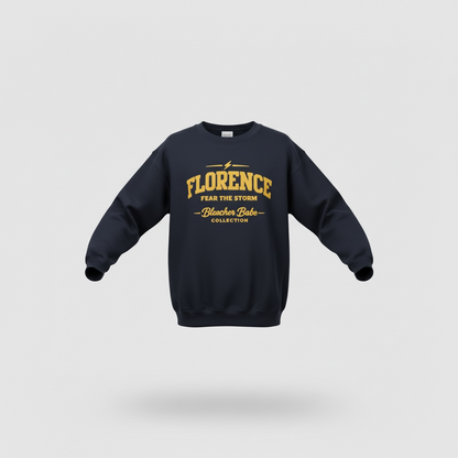 Fear The Storm- Florence Sweatshirt - back view | Bleacher Babe