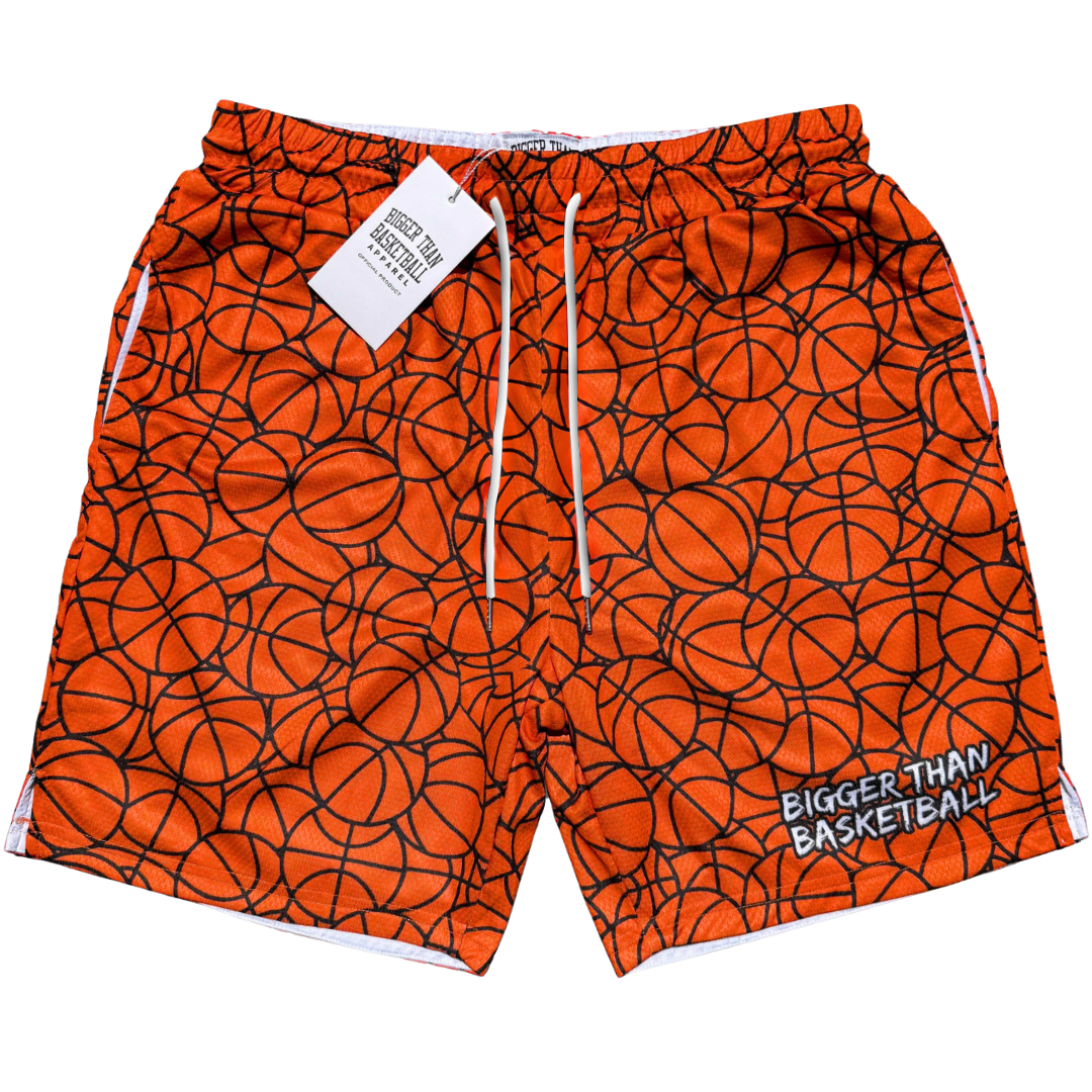 Basketball Pattern -- Shorts | Orange
