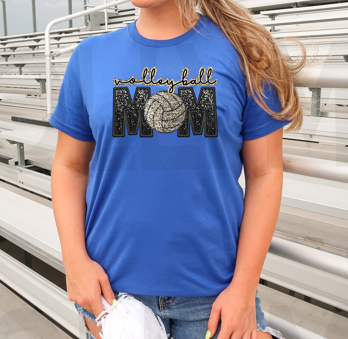 Volleyball Mom Graphic Tee -- Vintage Print Design