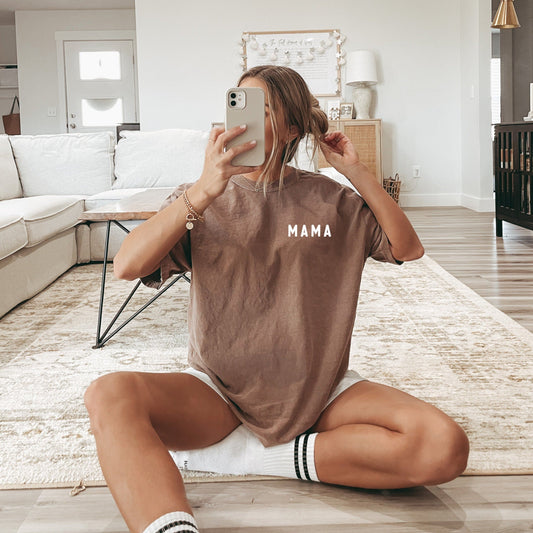 Mama Corner Graphic Tee — Sports Mom Statement Shirt
