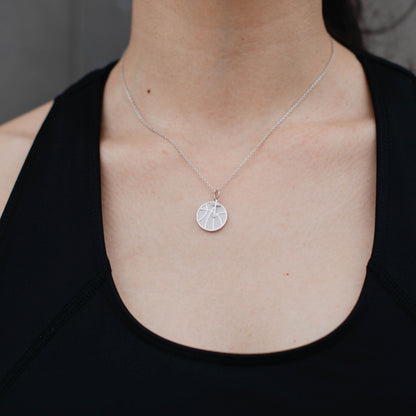 Basketball Dangle Cross Necklace