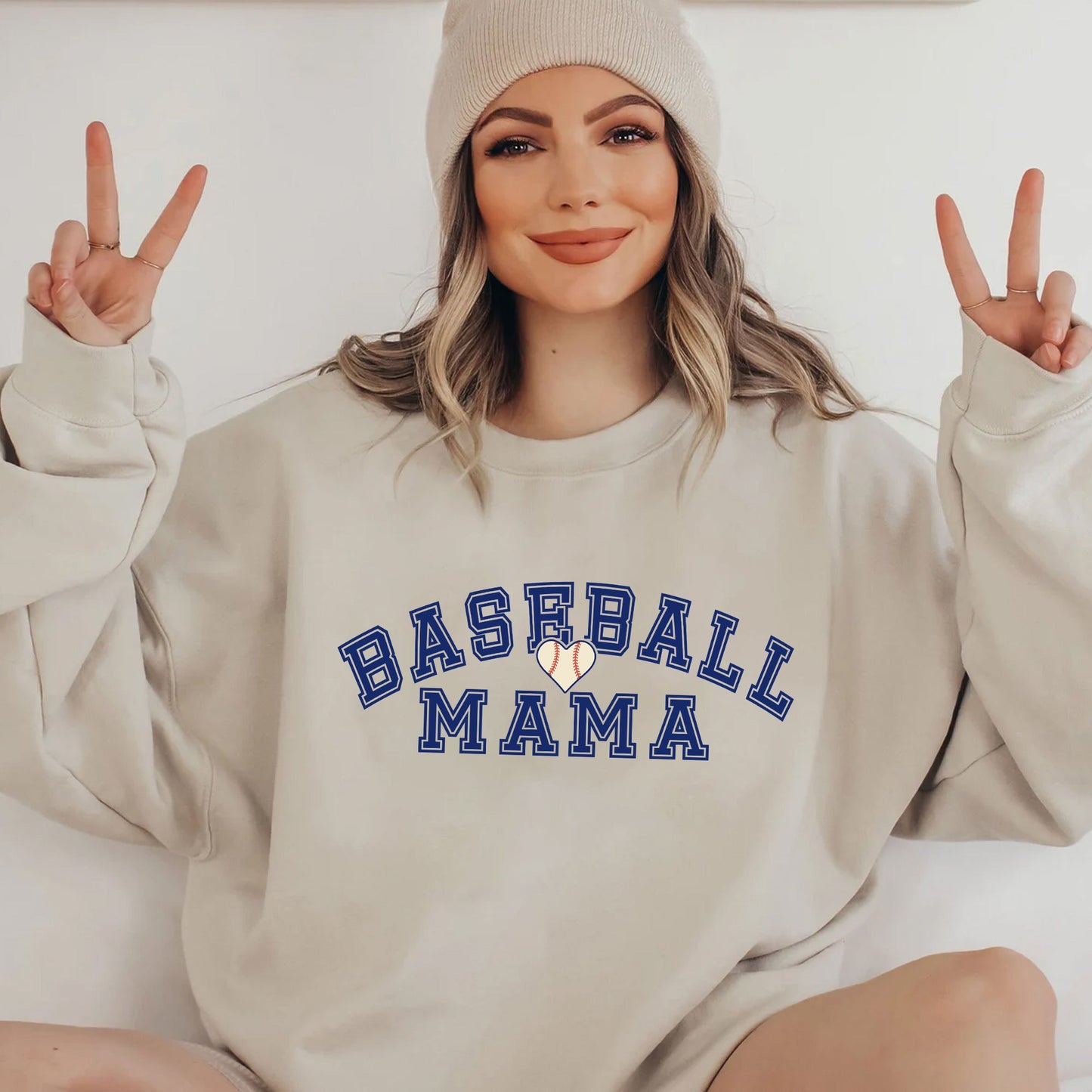 Baseball Mama Pullover Sweatshirt — Soft Game Day Crewneck for Baseball Moms