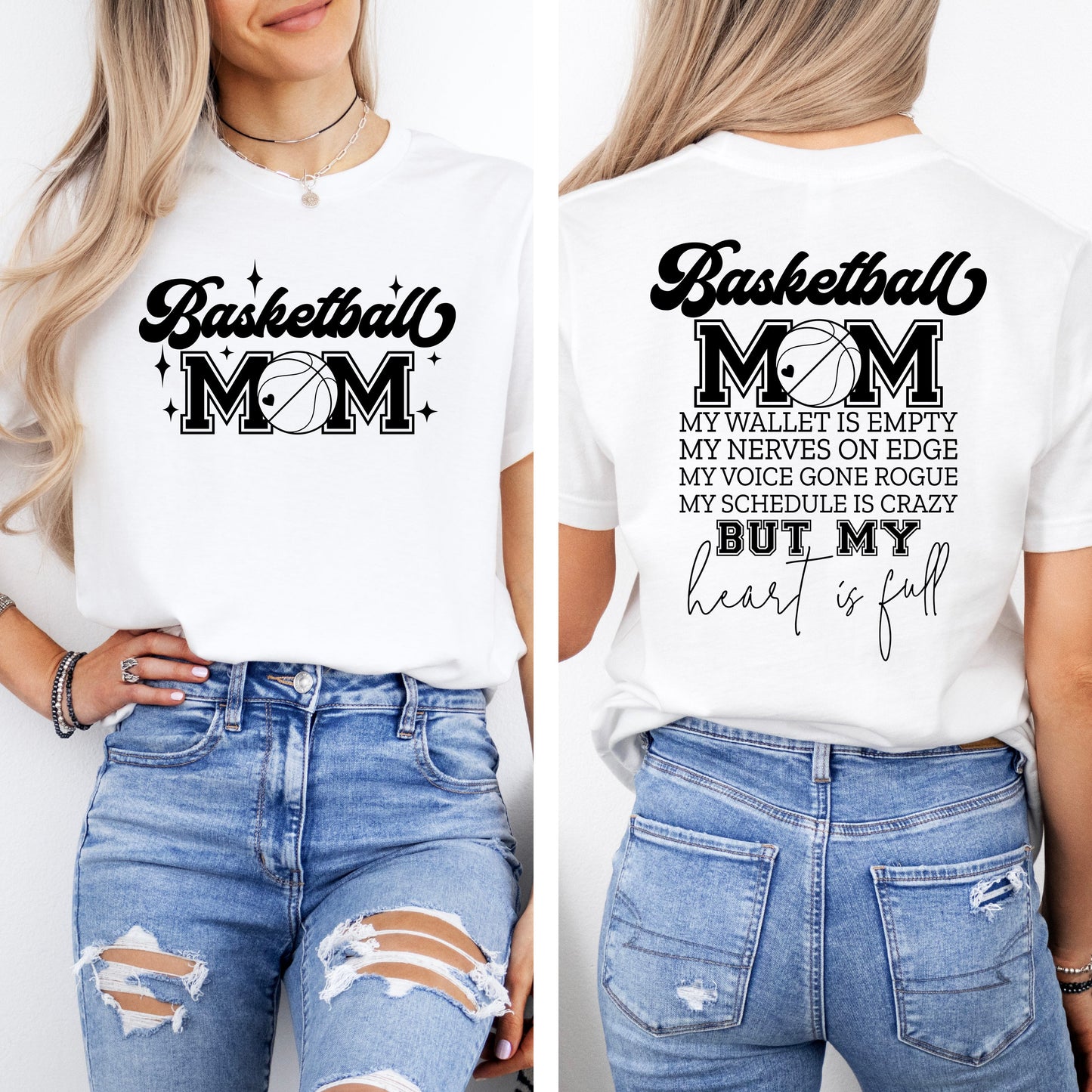 Basketball Mom T-Shirt -- Courtside Spirit