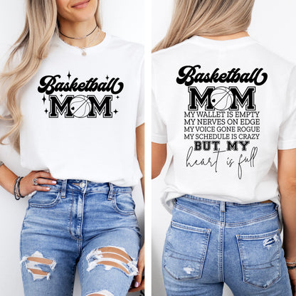 Basketball Mom T-Shirt -- Courtside Spirit