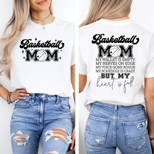 Basketball Mom T-Shirt -- Courtside Spirit