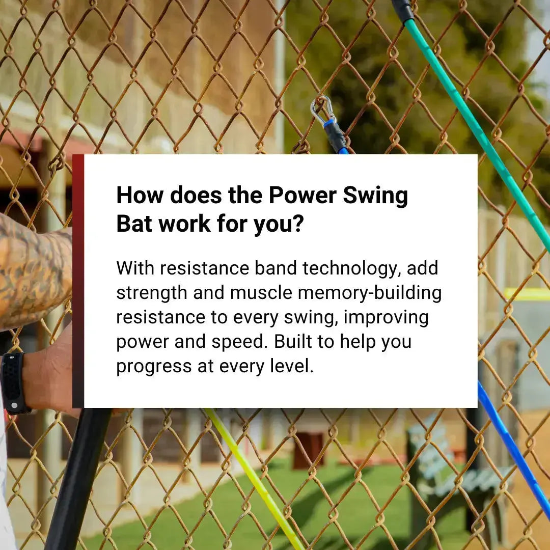 Baseball & Softball Swing Trainer – New Power Swing Pro Bat - 2 attachment points