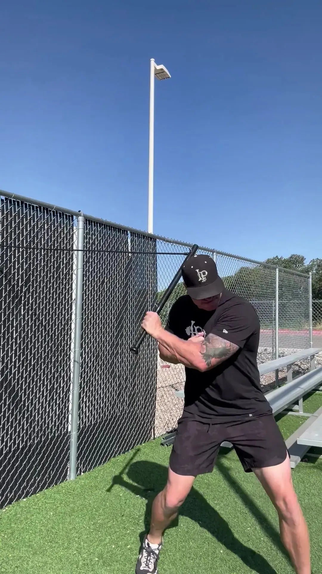 Baseball & Softball Swing Trainer – New Power Swing Pro Bat - 2 attachment points