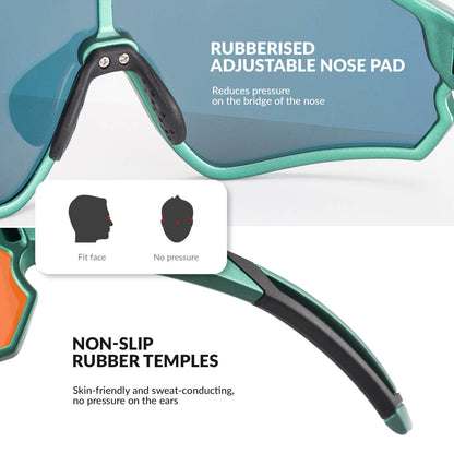 ROCKBROS Kids Polarized Cycling Sunglasses UV400 Bike Glasses