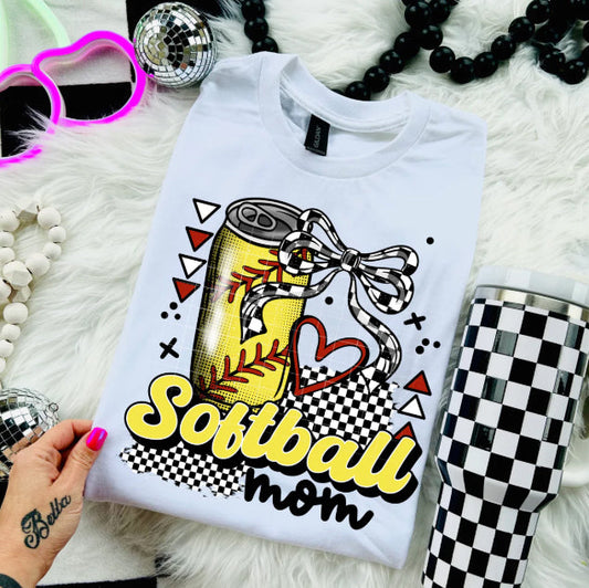 Softball Mom Graphic Tee -- Gameday Sideline Style