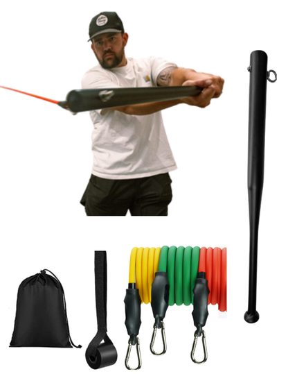 Baseball & Softball Swing Trainer – New Power Swing Pro Bat - 2 attachment points