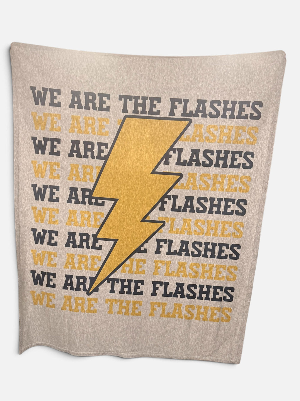 Florence Flashes Sweatshirt Blanket, 50x60 Blue and Gold Game Day Throw