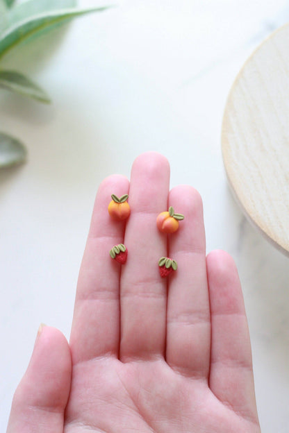 A league of their own- Peach Earrings. - detail view | Bleacher Babe